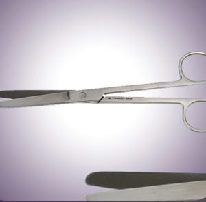 Standard Straight Blunt/Blunt Operating Scissor - 4 1/4"
