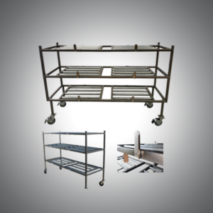 3 Tier MOBI Side Loading Mortuary Roller Rack