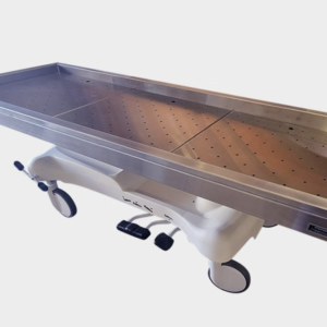 Hydraulic Embalming/Operating Table with Perforated Washing Surface