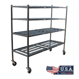 4 Tier MOBI Side Loading Mortuary Roller Rack