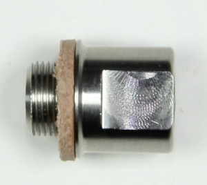 Stainless Steel - Valve Handle To Arterial Tube Adapter (5/16-36 male thread to 12-32 female thread)